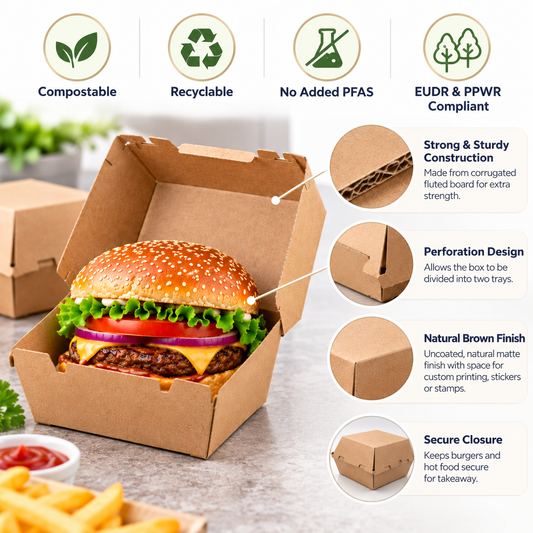 Endura Kraft Burger Box – 105 × 102 × 83mm