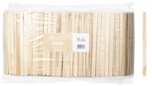 Wooden Beverage Stirrer Sticks - Natural, 10mm x 175mm Long, FSC® 100%