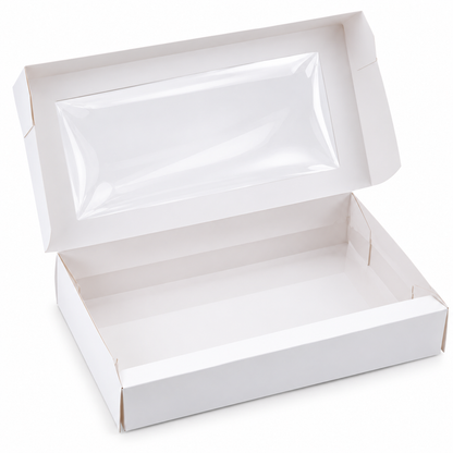 12 Cupcake Window Box – White | 80 Pack
