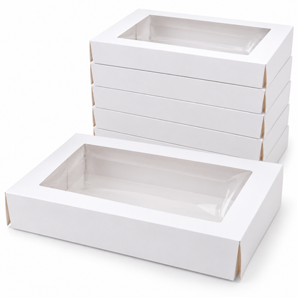 12 Cupcake Window Box – White | 80 Pack