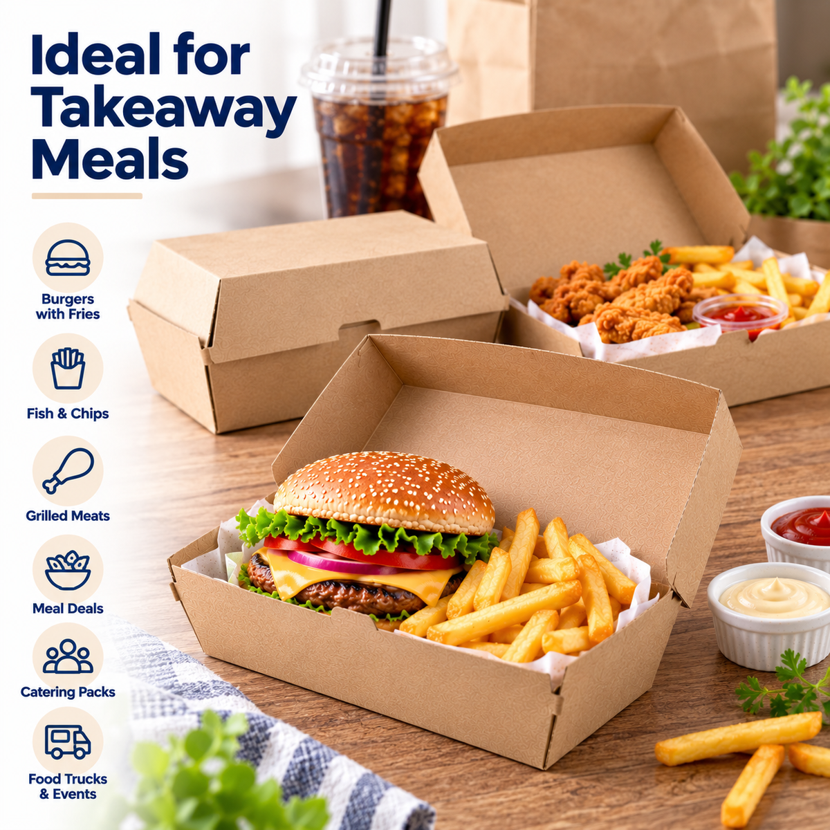 Regular Endura Kraft Snack Boxes – 175x90x85mm | 200 Pack