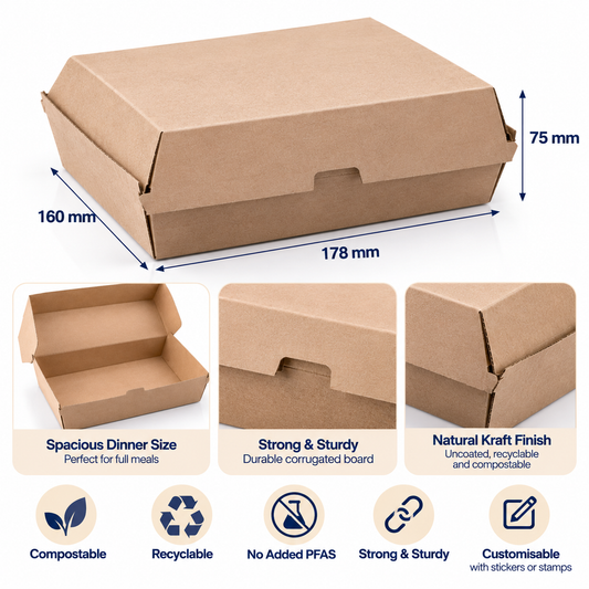 Dinner Endura Kraft Takeaway Boxes