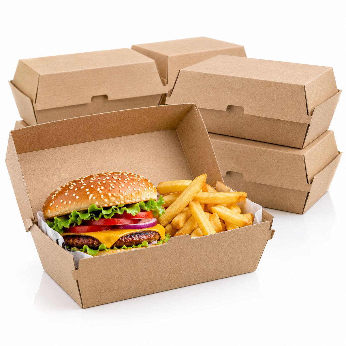 Regular Endura Kraft Snack Boxes – 175x90x85mm | 200 Pack