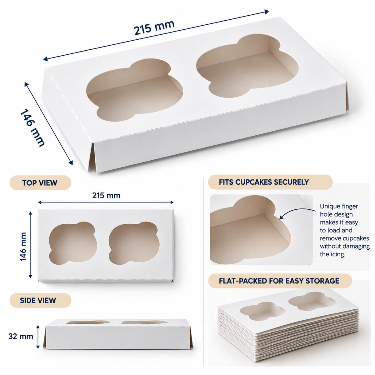 2 CUPCAKE INSERT